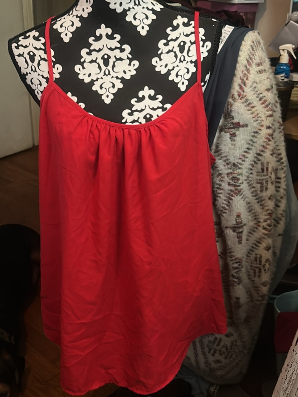 Faded Glory Vibrant Red Camisole top